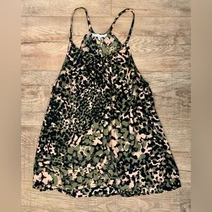 Rebecca Minkoff Silk Animal Print Sleeveless Blouse Size XS